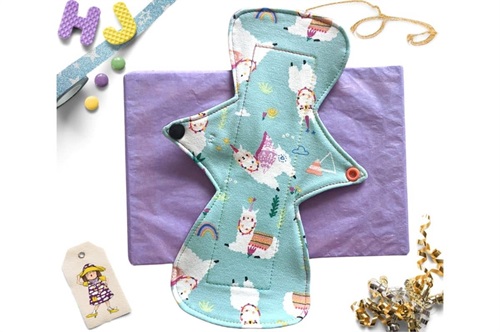 Buy  10 inch Cloth Pad Caped Llamas (French Terry) now using this page